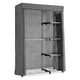 thumbnail image 3 of Mueble de varilla doble, Deluxe Closet, Plata con cubierta gris., Almacenaje, 1, 3 of 3