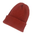 thumbnail image 2 of Milaget Tuque d'Hiver Tricotée Chaude Mode Épaisse pour Ski de Plein Air Bord Roulé Tuques Rouge, 2 of 7