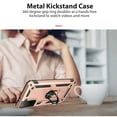 thumbnail image 4 of CoverON For Samsung Galaxy S21 FE Ring Case, Kickstand Rugged Phone Cover Magnetic Car Mount Compatible - Rose Gold Pink, 4 of 9