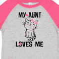 thumbnail image 4 of Inktastic My Aunt Loves Me Kitty Girls Toddler T-Shirt, 4 of 5