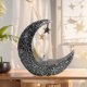 thumbnail image 5 of Vela LED Luna Ramadán Linterna Eid Mubarak Linterna Dormitorio Decoración del Hogar (Plata), 5 of 8