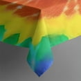 thumbnail image 3 of Colorful Tie Dye Pattern Rectangle Tablecloth 60"x84",Waterproof Polyester Rectangle Table Cloth, Wipeable Spillproof Polyester Tablecloth for Dining, Camping, Indoor and Outdoor, 3 of 5