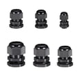 thumbnail image 1 of Uxcell 6 Tipos de Diámetro de Rosca Compresión TRS Pasacables Impermeables Locknut Paquete de 30, 1 of 8