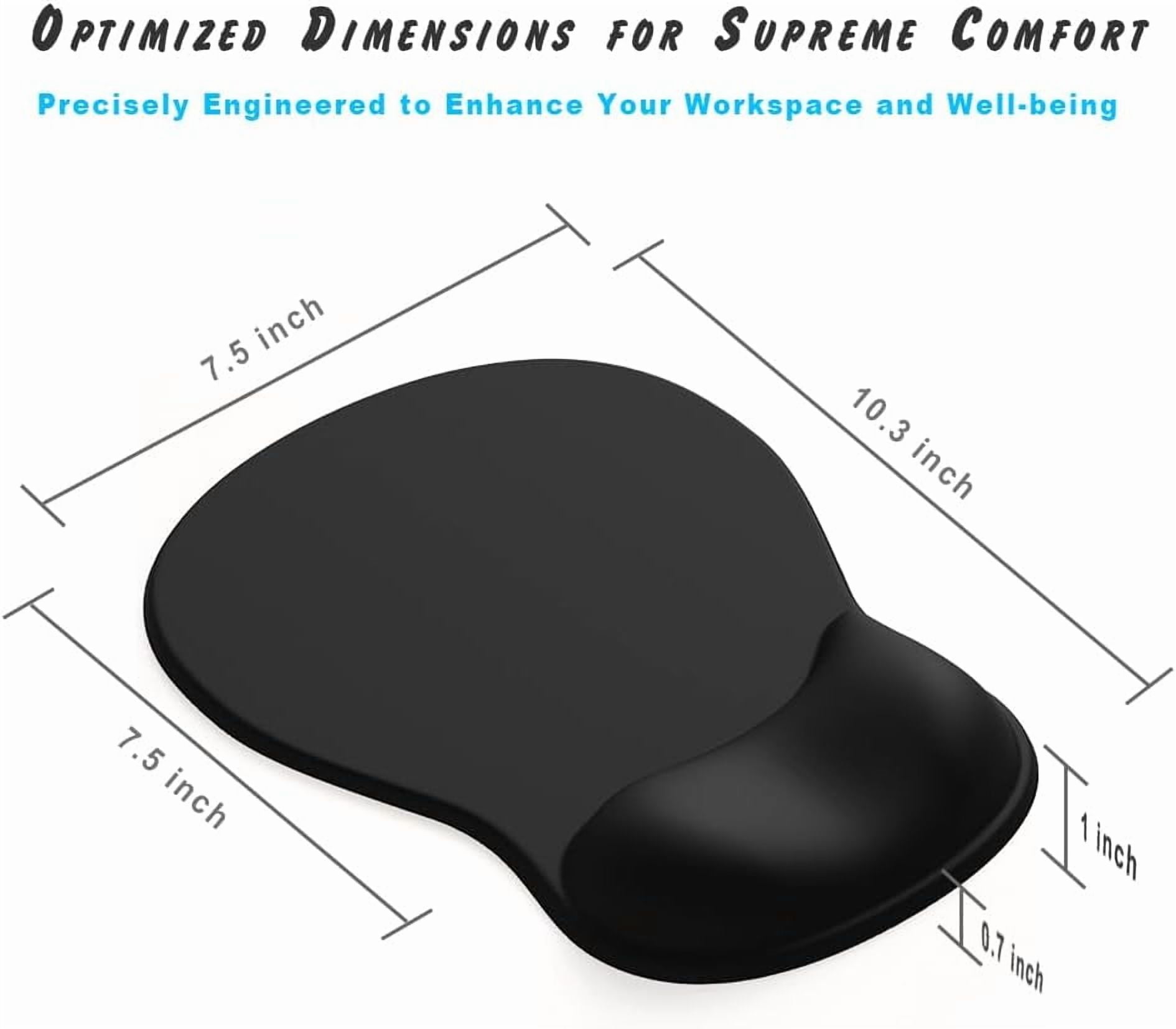 Gel Wrist Rest Mouse Pad-Ergonomic Office Mousepad with Wrist Support-Non-Slip, Design Desk Accessories Mat for Home&Game Decor