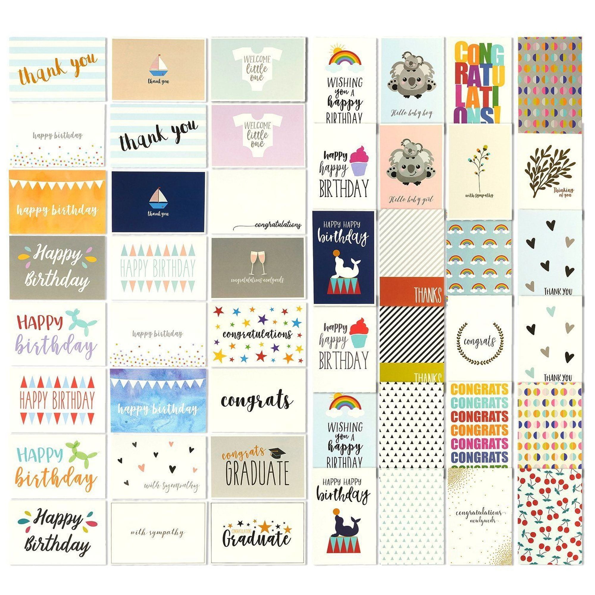 Best Paper Greetings Bulk Box Greeting Cards, with Envelopes (144 Count