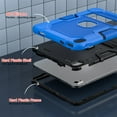 thumbnail image 3 of SaniMore for iPad 10th Generation 10.9" 2022 3 Layers Multi-Functional Case, Soft Silicone & Hard Plastic Case with Multi-Angle Kickstand Heavy Duty Full Body Protective Case, Blue/black, 3 of 8