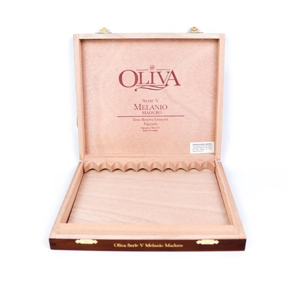 Oliva Torpedo Serie V Melanio Maduro Empty Wood Cigar Box 9" x 8" x 1.5"