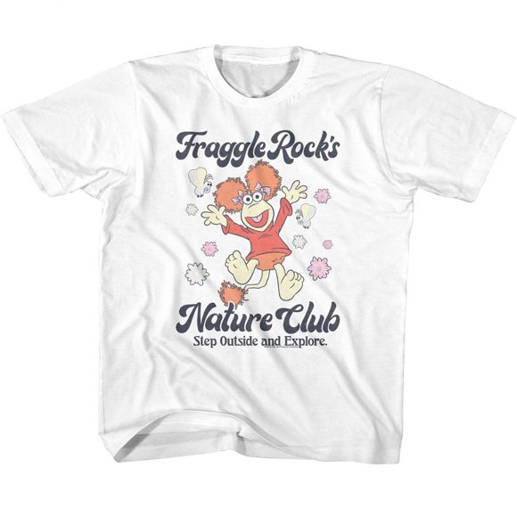T-Shirt Blanc pour Jeunes Fraggle Rock Nature Club