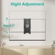 thumbnail image 5 of Soporte de Monitor WALI Negro Ajustable para Pared, para Pantallas de 17 a 32 Pulgadas y hasta 8 kg, 5 of 9
