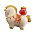 thumbnail image 4 of CoudarTitie Horse Figurine Desktop Ornament Creative Collection Small Sculpture Horse Statue lucky bag style, 4 of 9