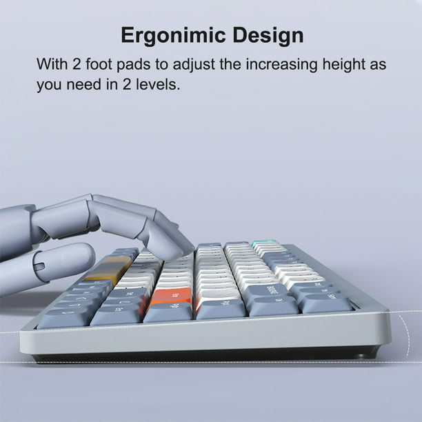 Mini Clavier Mécanique De Jeu K620 61 Touches RVB Échange à Chaud Clavier De Jeu Filaire De Type