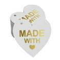 thumbnail image 1 of Inkdotpot Made With Love Wedding Bottle Tag Real Gold Foil Favor Hang Tag 100 Pack, 1 of 6