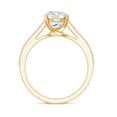 thumbnail image 2 of Rosec Jewels Certified Moissanite Round Engagement Ring 2 Carat - Moissanite Solitaire Ring - D-VS1 Quality - with Jewelry Box, 14K Yellow Gold, US 10.00, 2 of 8