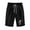 Black, variant on Summer Bermuda Shorts for Women 2023 Trendy Cotton Linen Knee Length Dandelion Shorts Casual Elastic Waist Long Shorts
