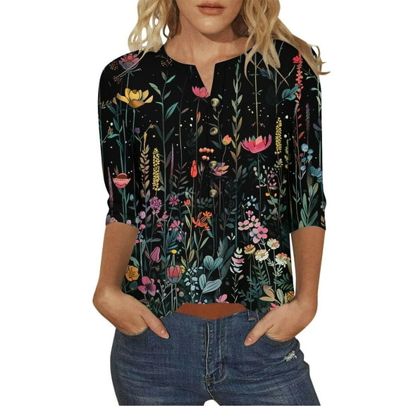 My Item Beifu Boho Tops For Women Long Sleeve Womens Tops Trend Women Blouses For Work Casual Cotton Tee Shirts For Women Loose Fit Fall Outfits For Women 2025