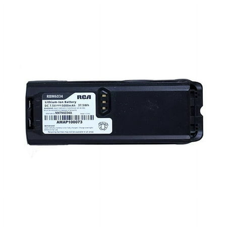 NNTN6034 REPLACEMENT BATTERY Genuine RCA Handheld Radio Battery | Lithium-Ion | Ultra High Capacity | 5000mAh / 37.5Wh | 7.5V