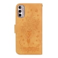 thumbnail image 3 of Feishell Wallet Phone Case for Motorola Moto G Stylus 4G 2022,for Women Men,Butterfly & Rose Embossed PU Leather Magnetic Clasp Flip Stand Card Slots Shockproof Ultra Thin Protective Cover,Yellow, 3 of 8