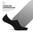 thumbnail image 3 of Feetures Elite Light Cushion Invisible Socks - Anti-Slip Sport Sock Liner with Targeted Compression - Black, M (1 Pair), 3 of 8