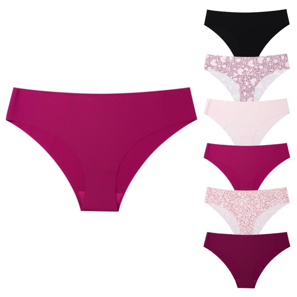 Popvcly 6 Pack Womens Seamless Panties Leopard Print Underwear Midrise