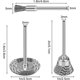 thumbnail image 2 of 45 cepillos de alambre de metal para carpintería para herramientas de perforación, cepillos de perforación de metal de alambre de acero inoxidable, acero inoxidable plateado, 2 of 5