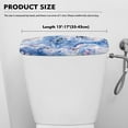 thumbnail image 5 of ZIATUBLE Butterfly Toilet Tank Cover Lid Marble Stripes Toilet Water Tank Cover Washable Toilet Tank Protector Cover Stretchy Toilet Bowl Tank Covers for Bathroom Home Decor, 5 of 5