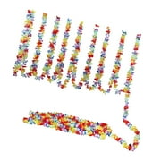 Garland Party Flower Door Wreath Decor 30m Beautiful Fabric Fabric Luau Themed Flower Leis With Various Colors