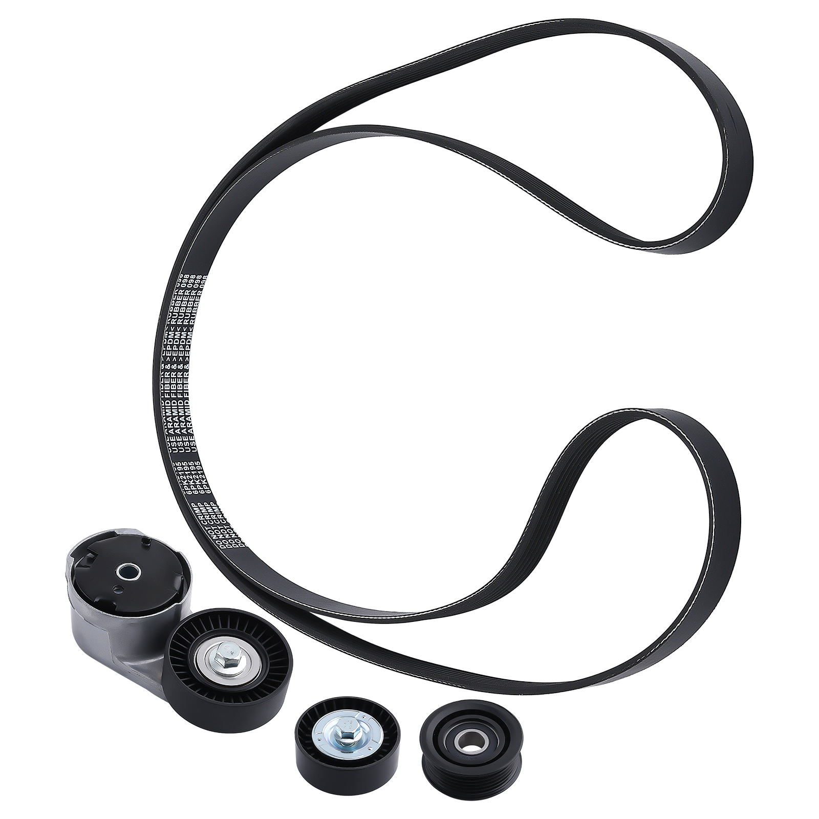 maXpeedingrods Drive Belt Tensioner & Idler Pulley Belt Kit Serpentine Belt for Dodge Grand Caravan/Avenger/Challenger/Journey, Chrysler 200 300 Town & Country, Jeep Grand Cherokee/Ram 1500