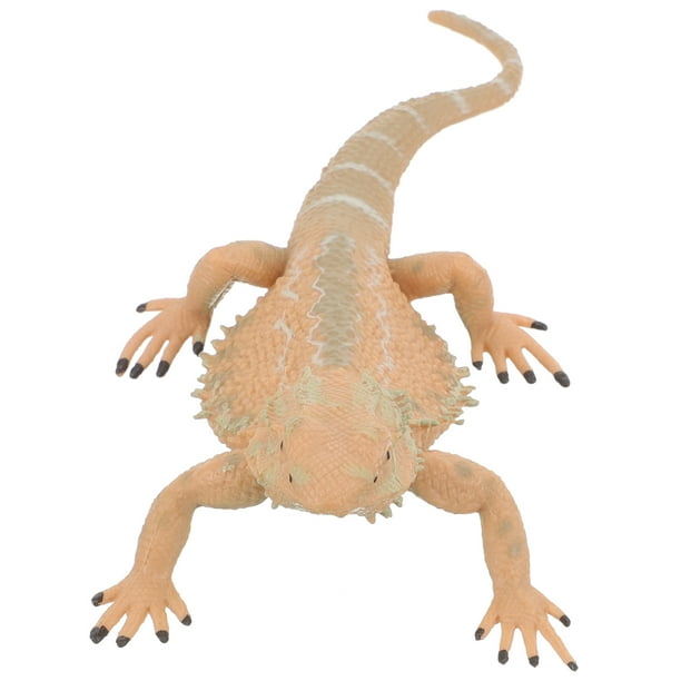 Figurina de dragón barbudo de plástico plástico de plástico reptil figurado