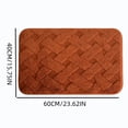 thumbnail image 4 of AuroraX Bathroom Rug Non Slip Backing Absorbent Quick Dry Washable Orange Large Bath Rugs for Bathroom Floor Bath Mat for Tub, 4 of 7