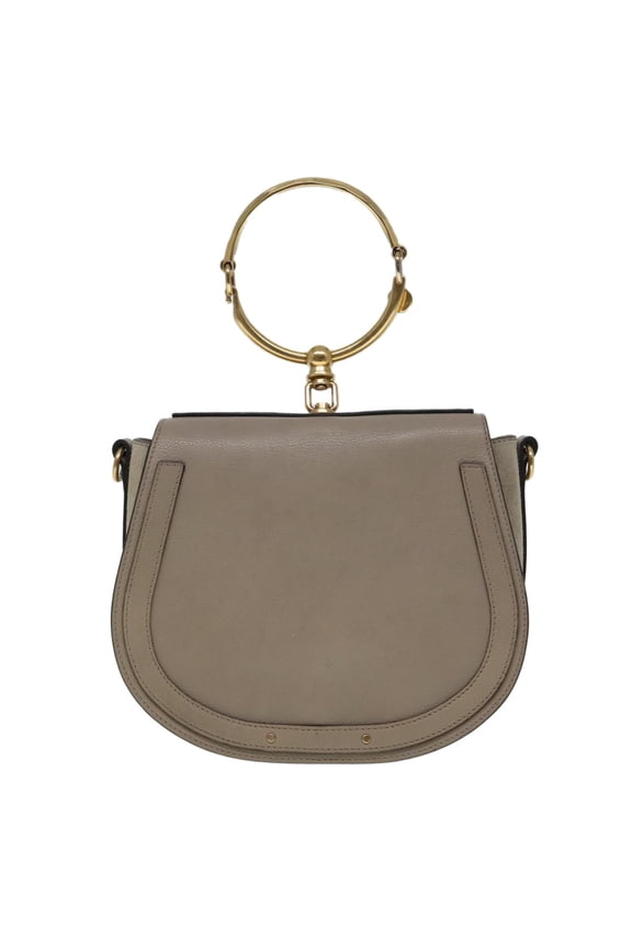 Pre-Owned Chloe Nile Crossbody Bag Leather Brown Leather Bag