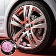 thumbnail image 3 of 4PCS Bling Crystal Diamond Tire Stem Valve Caps, Crystal Shinny Rhinestone Car Wheel Tire Valve Caps for Women, Universal for Cars, SUV, Trucks, Bikes, Motorcycles, Bicycles (Pink), 3 of 7