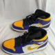 thumbnail image 2 of Ni - ke Ni - ke Air Jordan 1 Mid 'Los Angeles Lakers' DQ8426-517, 2 of 5