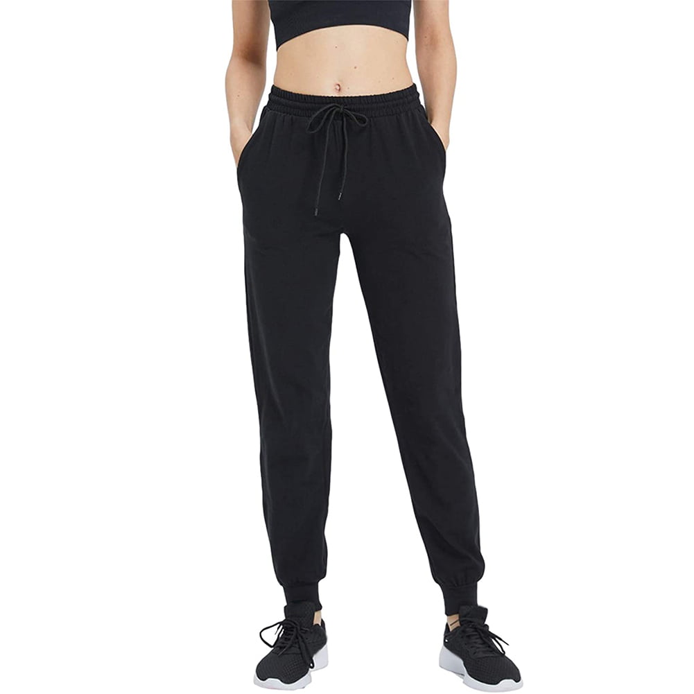 Hawiton Women Active Pants Drawstring Yoga Jogger Workout Sportwear Sweatpants with Pockets