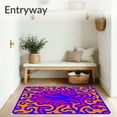 thumbnail image 3 of ODIKA 5'x7' Machine Washable Non-Slip Area Rug, Joyful Wag Swirl Decorative Flooring With Playful Appeal High Traffic Rug, Blue, 579618, 3 of 7