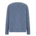 thumbnail image 5 of YUNAFFT Women's Fashion Sweater Clearance, Women Casual Solid Knitting Buttons Long Sleeve V-Neck Sweaters Tops, 5 of 8