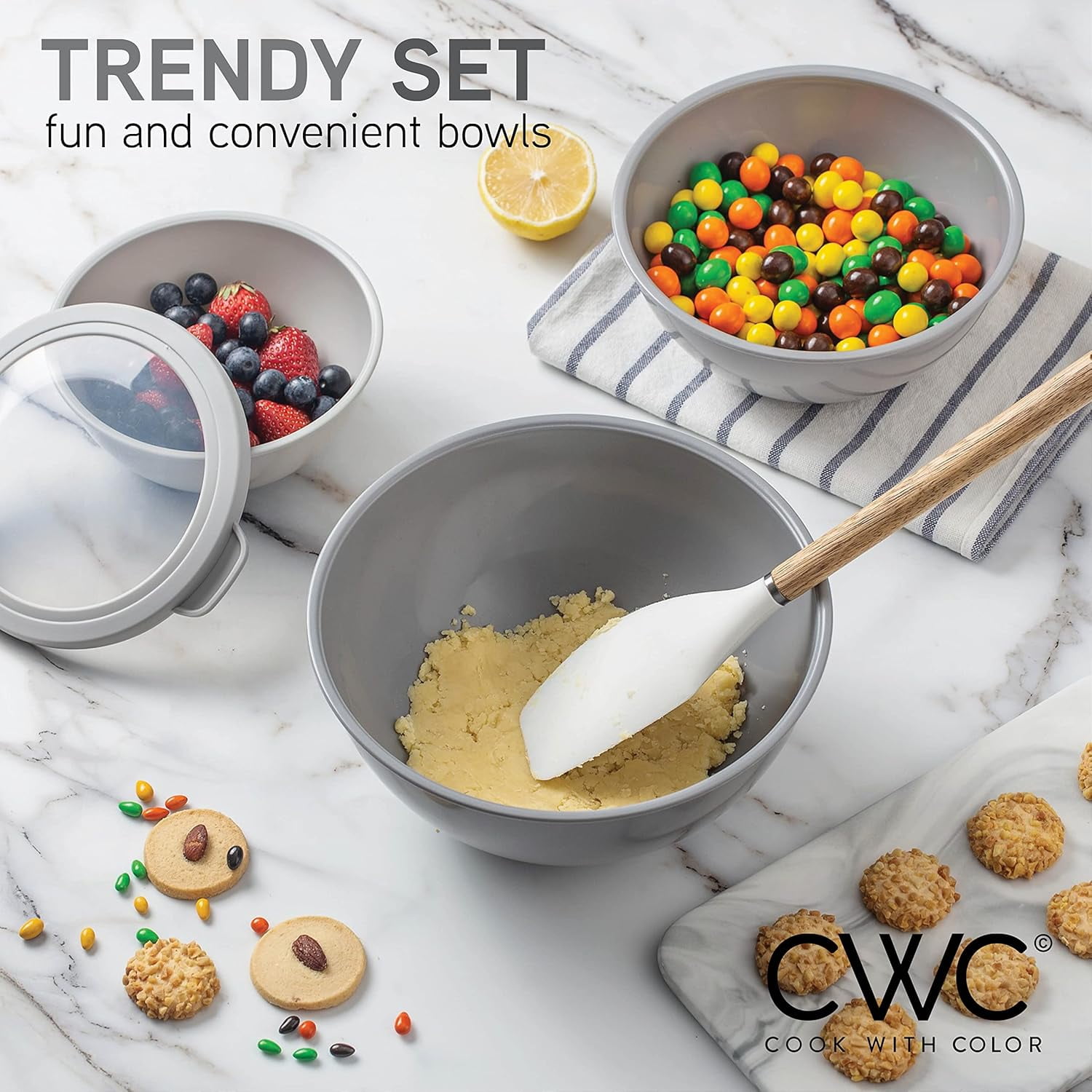 COOK WITH COLOR 12-Pc Mixing Bowls with Lids Set UK | Ubuy