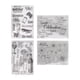 thumbnail image 4 of 4 Hojas de Sellos Transparentes Sellos Transparentes para álbumes de Recortes para Hacer Manualidades para Hacer álbumes de Recortes Manualidades para álbumes de Fotos Adornos, 4 of 8