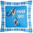 thumbnail image 6 of Fishing and Lake Themed Embroidered Decorative Pillow, 6 of 7