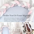 thumbnail image 4 of Baby Crib Bumper - 3 Weave Baby Cushion Snake Braided Bumper Velvet Bed Protector Bumper Nursery for Newborns Bed Room Decor with, Leaf Green—1M.., 4 of 5