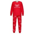 thumbnail image 7 of JAJAHO Girls Outfits Set 2 Piece Home Clothes Set Kids Bow Print Long Sleeve Crewneck Top Ankle-Tied Bottoms Ages 3-14 Years Trendy Outfit, 7 of 7