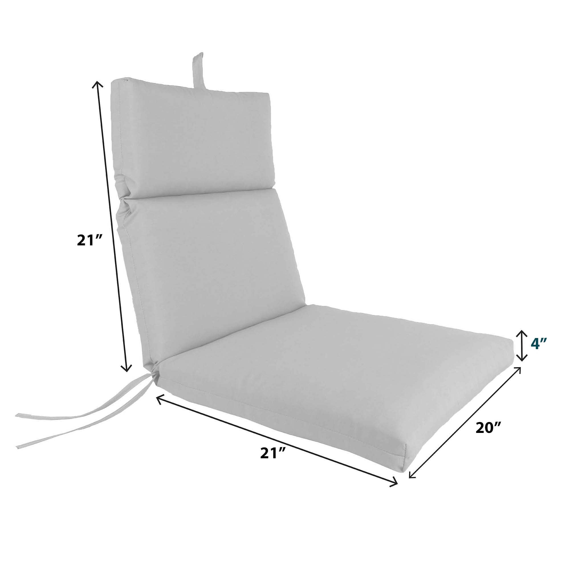 Jordan Manufacturing 42" x 20" Sangria Red Solid Rectangular Outdoor Chair Cushion with Ties and Hanger Loop