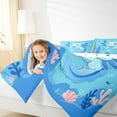 thumbnail image 4 of Manfei Funny Axolotl Child Bedding Comforter Set, Blue Cartoon Twin Comforter Sets, Kawaii Cute Animal Reversible Bedding Set, Lightweight Room Decor, 2-Piece, 4 of 8