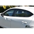 thumbnail image 4 of Extreme Online Store EOS Visors for 2014-2018 Mazda 3 | JDM in-Channel Style Smoke Tinted Side Vents Rain Guard Window Deflectors, 4 of 11