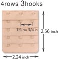 thumbnail image 4 of Extensions de Bretelles de Soutien-Gorge pour Femmes - Rallonge de Soutien-Gorge Confortable et Robuste 3 Crochets Espacement 3/4 Pouce, 4 of 4