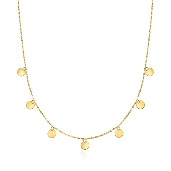 Pure Collection by Ross-Simons Italian 14kt Yellow Gold Multi-Circle Necklace, Women's, Adult