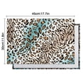 thumbnail image 6 of Leopard and Tiger Pattern Summer Placemats Table Placemats Set Of 4-Linen Kitchen Washable Placemats Table Mats 11.8"x17.7"Non-Slip Heat Resistant, 6 of 6