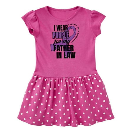 

Inktastic Chronic Pain I Wear Purple For My Father in Law Gift Baby Girl Dress