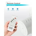 thumbnail image 6 of BLACK+DECKER BFDTD12VW 12-In. 3-Speed Oscillating Portable Dual-Blade Table Fan with Remote, White, 6 of 13