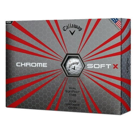 Callaway 2017 Chrome Soft X Golf Balls, Prior Generation, 12