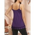 thumbnail image 6 of MANIFIQUE Plus Size Swing Lace Flowy Spaghetti Strap Tank Top with Built in Bra for Women (S-4XL), 6 of 7